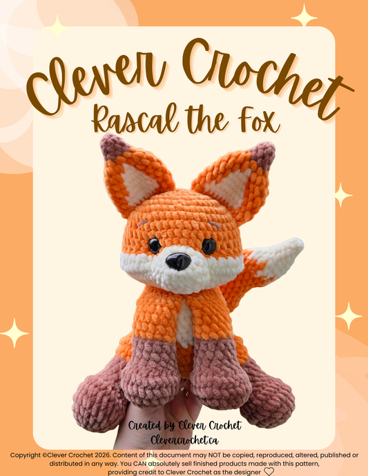 Rascal the Fox Crochet Pattern