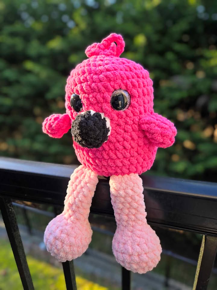Chubby Flamingo Buddy (Pink eyes)