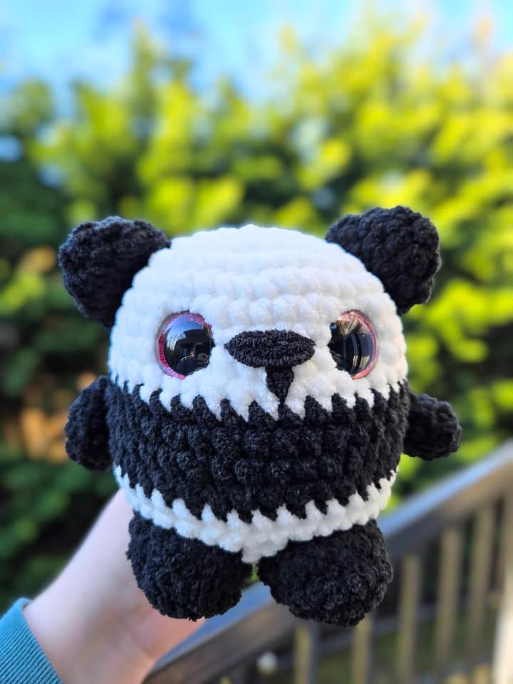 Chubby Panda Buddy (Pink Eyes)