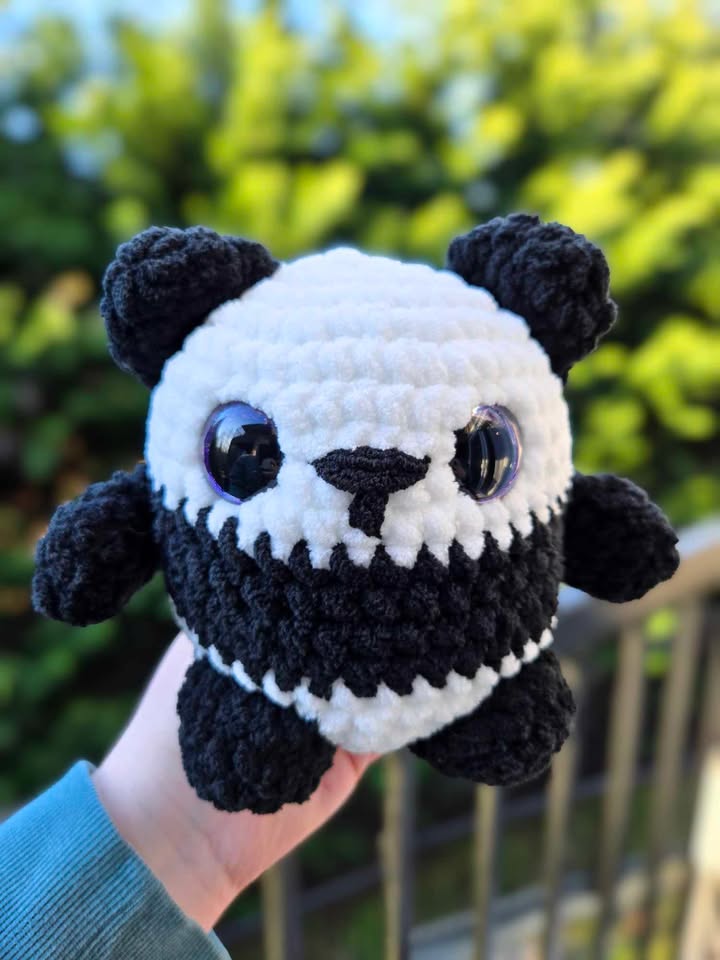 Chubby Panda Buddy (Purple Eyes)