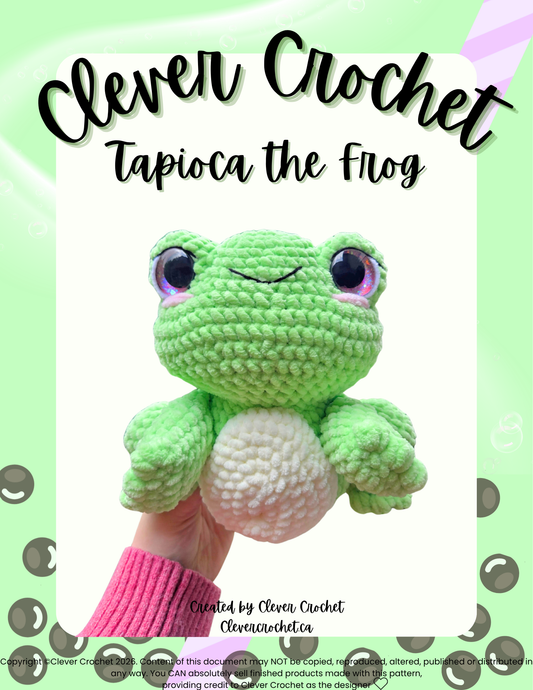 Tapioca the Frog Crochet Pattern