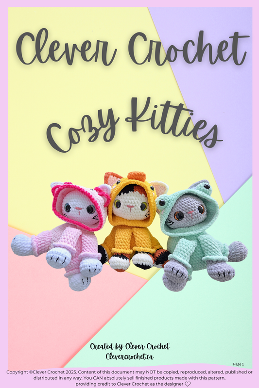 Cozy Kitties Crochet Pattern