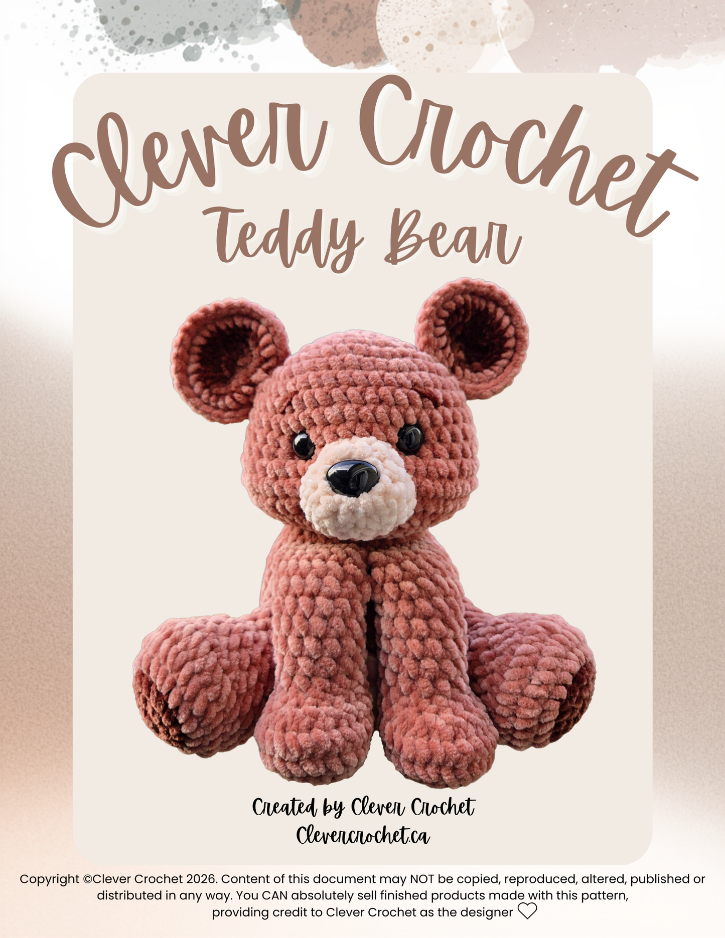 Teddy Bear Crochet Pattern