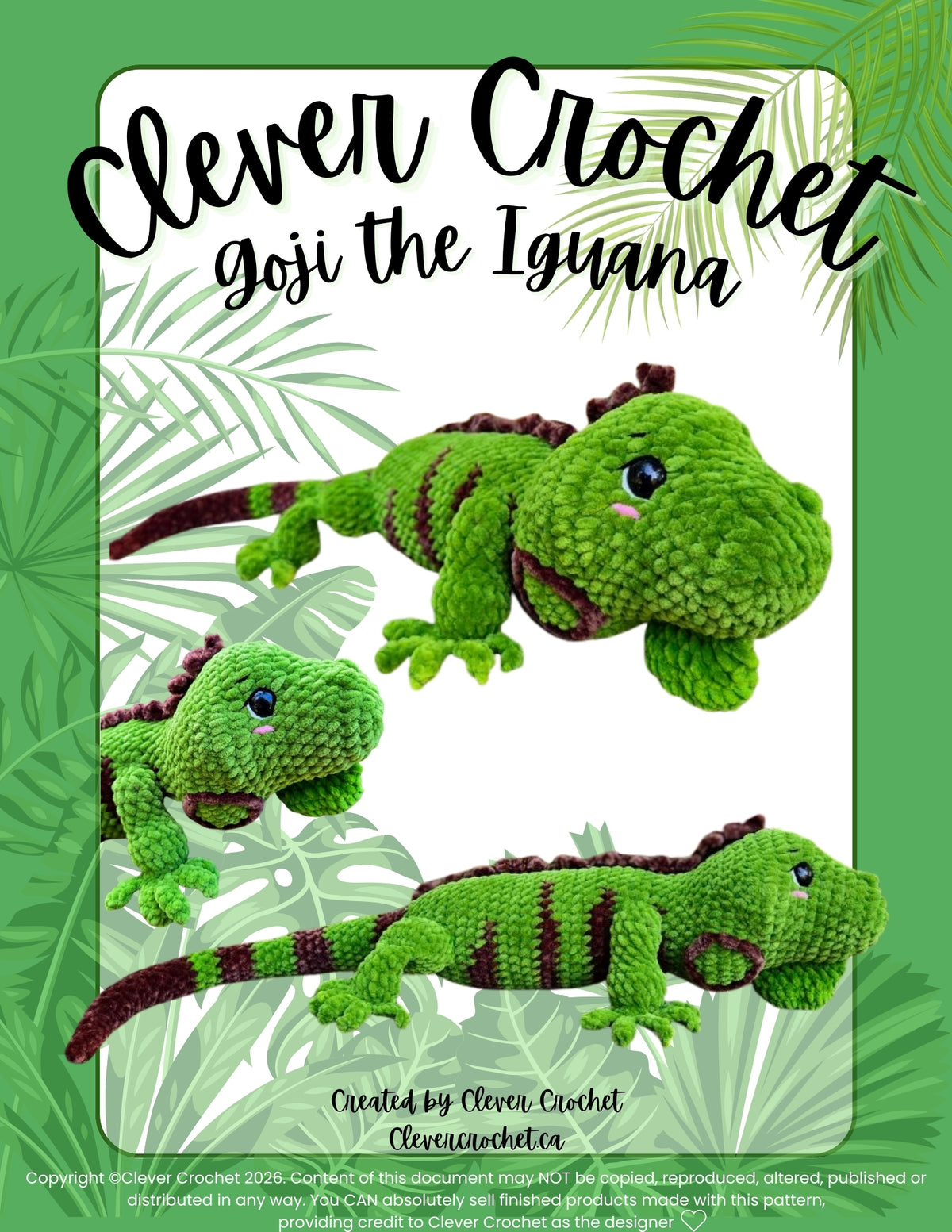 Goji the Iguana Crochet Pattern