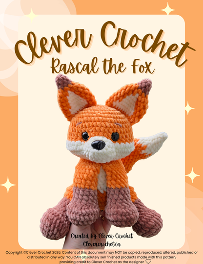 Rascal the Fox Crochet Pattern