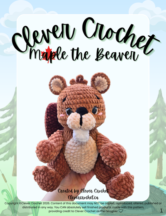 Maple the Beaver Crochet Pattern