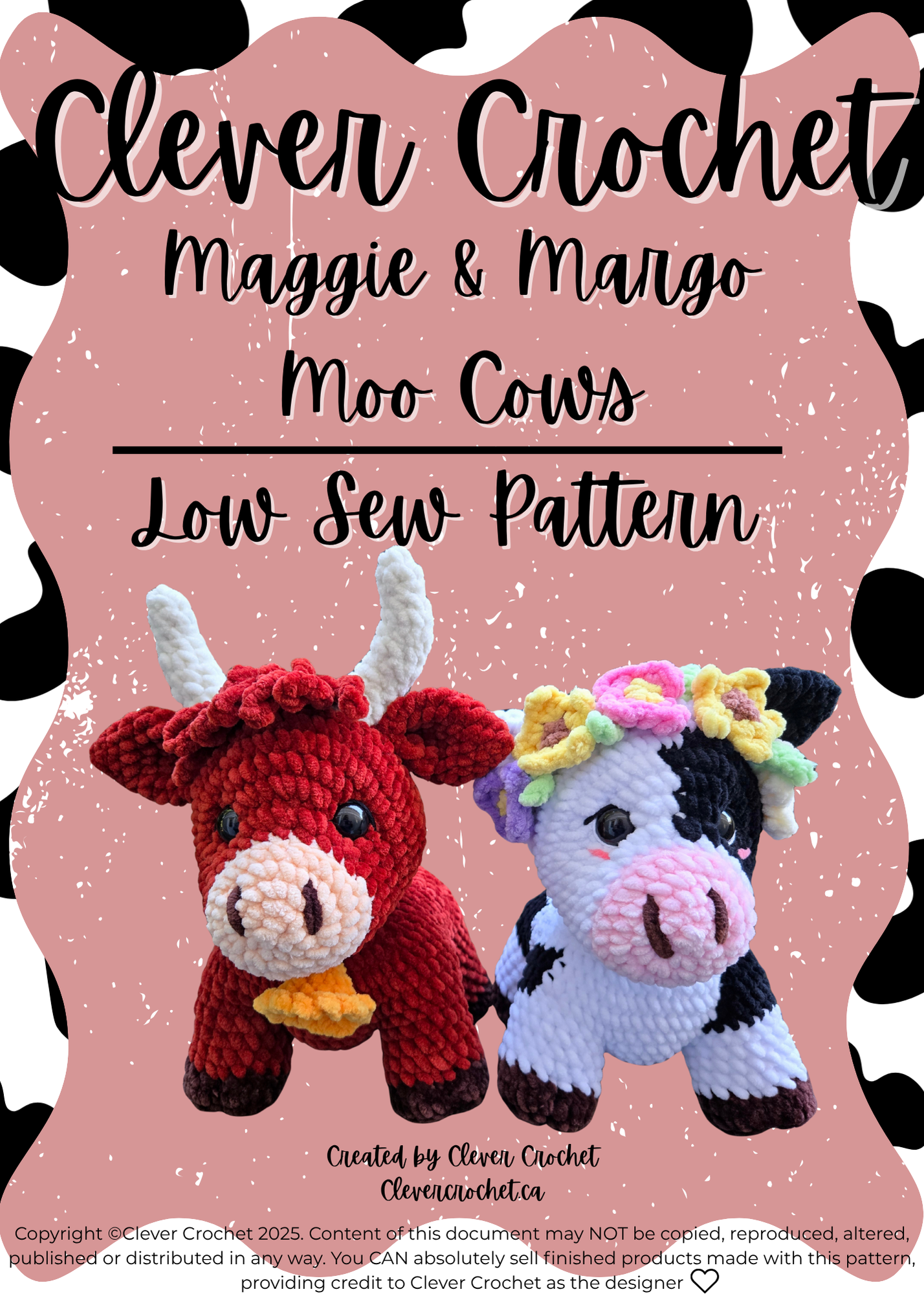 Maggie & Margo Moo Cow Crochet Pattern