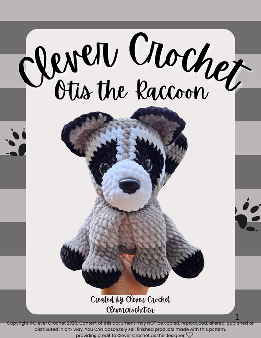 Otis the Raccoon Crochet Pattern