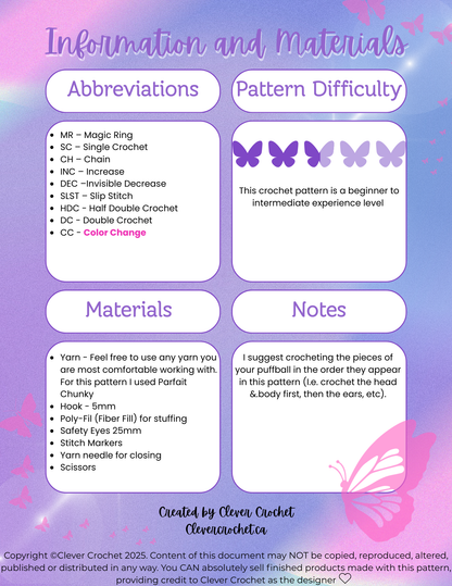 Fairy Puffball Friend Crochet Pattern