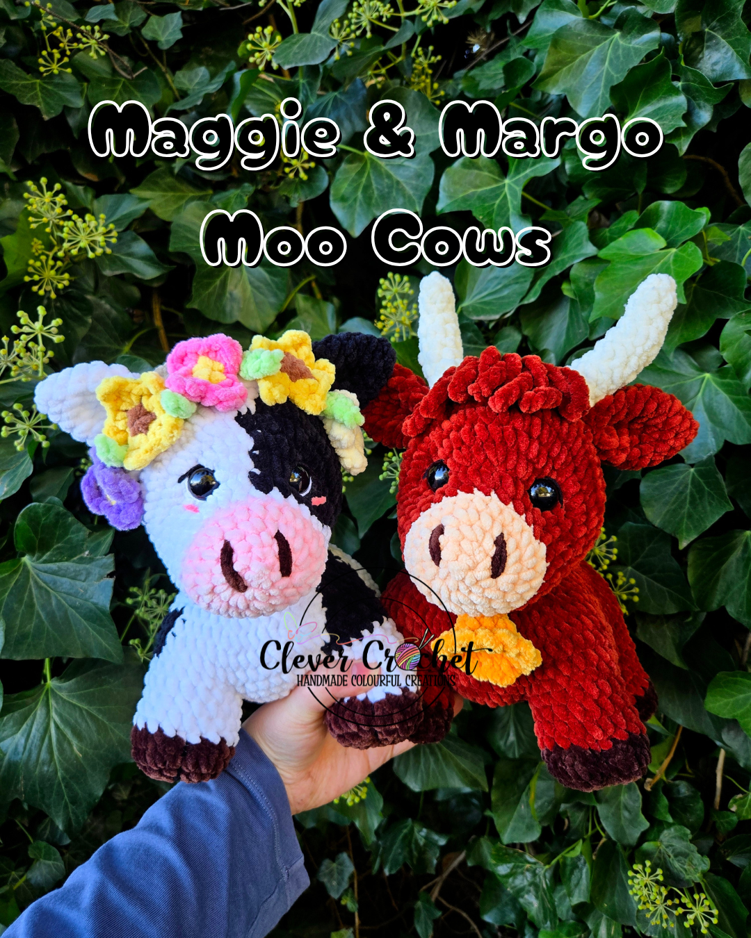 Maggie & Margo Moo Cow Crochet Pattern
