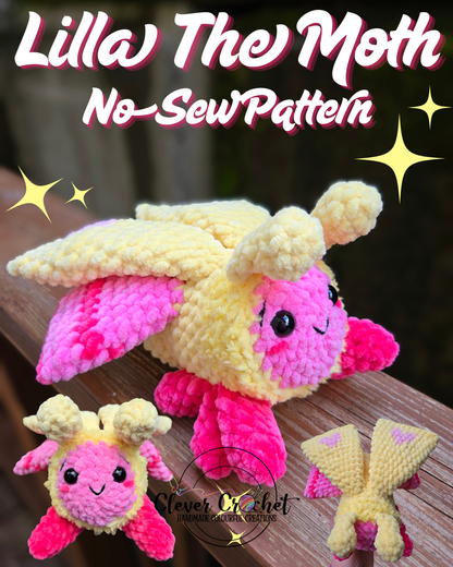 Lilla the Moth Crochet Pattern